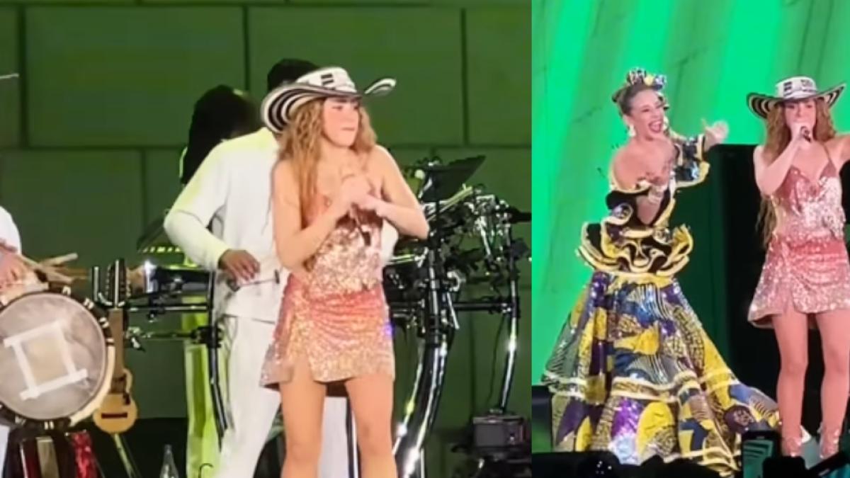 Shakira en Barranquilla: con sombrero vueltiao bailó con Tatiana Angulo,  reina del carnaval