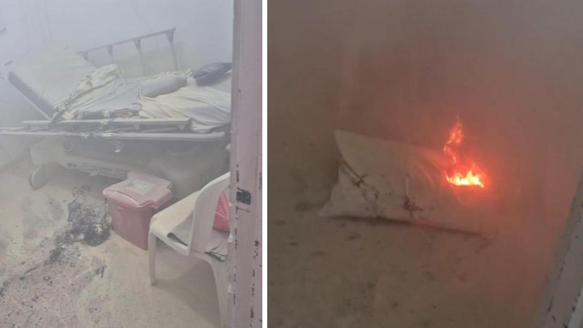 Susto en hospital de Antioquia: un paciente causó un incendio en la sala de urgencias