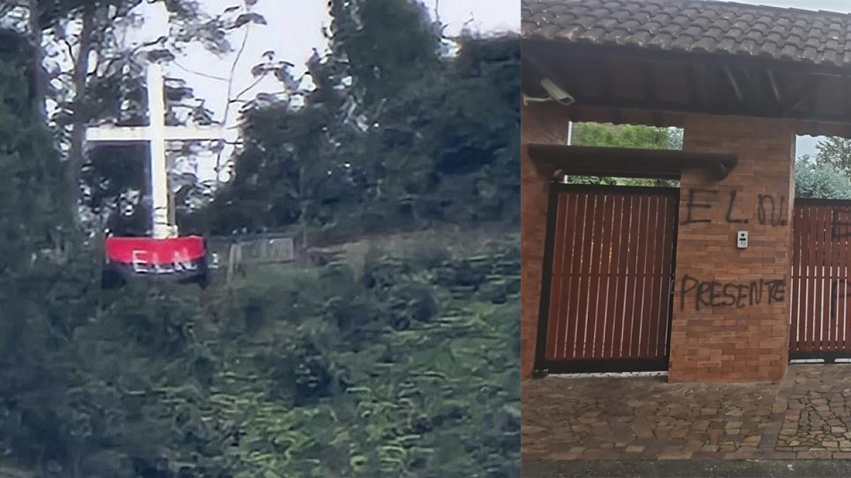 Investigan propaganda del Eln puesta en varias zonas de El Retiro, Antioquia