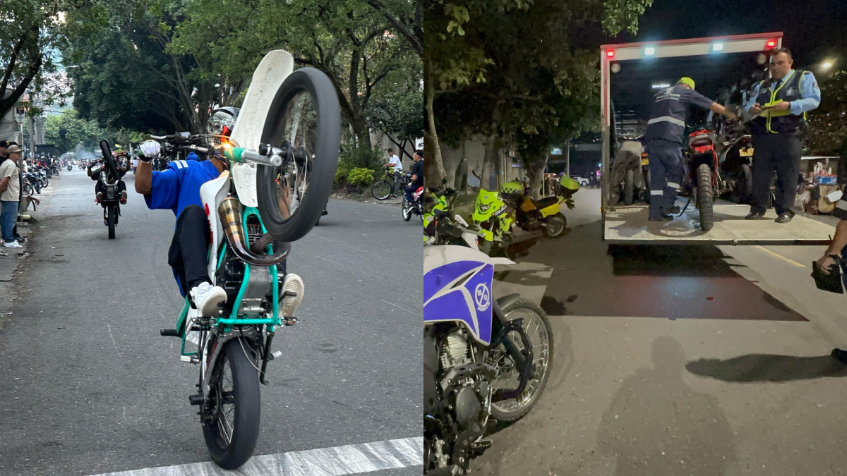 Continúan los megaoperativos en Medellín: 80 motos fueron inmovilizadas por piques ilegales