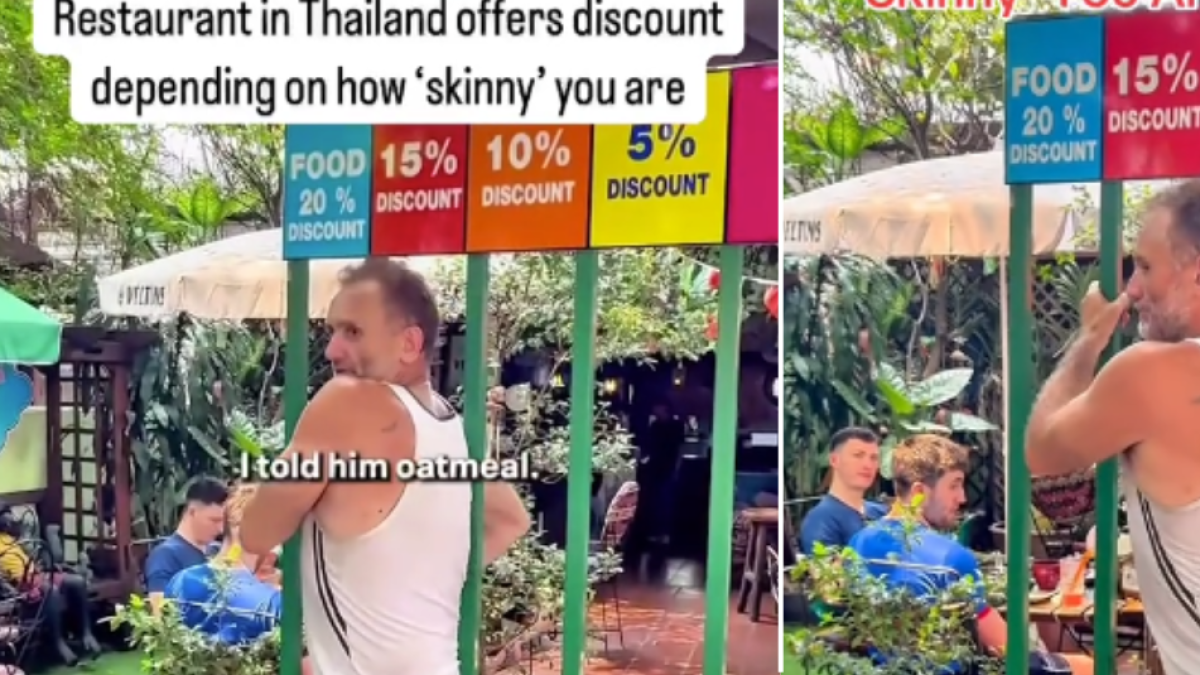 Polémica por restaurante en Tailandia que solo ofrece descuentos a clientes ‘delgados’: ‘Realmente discriminatorio’