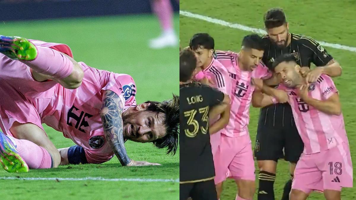 Video | Violenta falta contra Lionel Messi desató tremenda pelea: partido caliente de Inter Miami en Concachampions