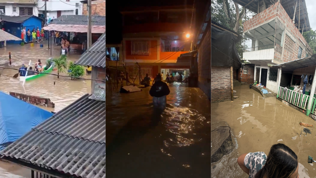 Video: en canoas y con el agua en las rodillas, 15 municipios de Antioquia resultaron afectados por inundaciones