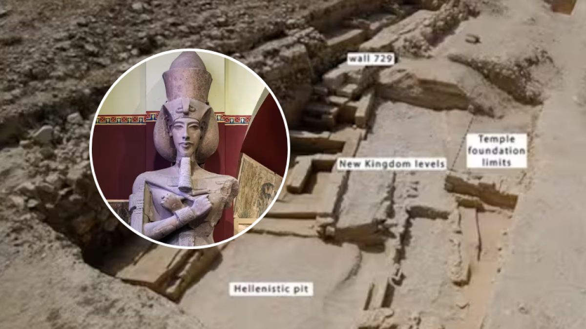 Hallan en Egipto una ciudad perdida que fundó hace 3.400 años el padre del rey Tutankamón
