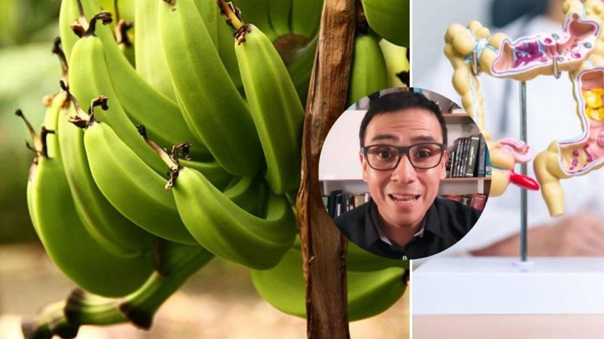 Beneficios del plátano verde para prevenir el cáncer colorrectal, según médico