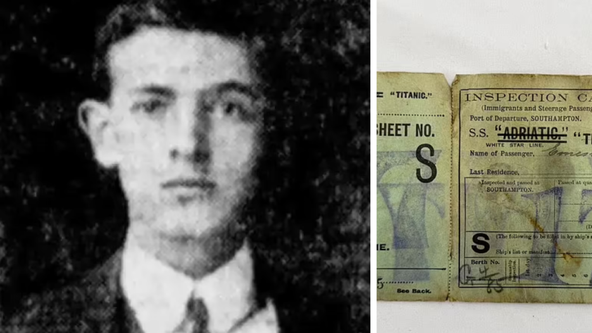 El inesperado pasajero del Titanic que no iba a viajar en el barco