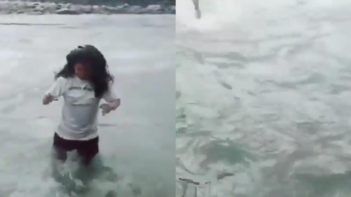 Mujer estaba haciendo un video para redes en un río y la corriente la ahogó: su hija grabó el fatal momento