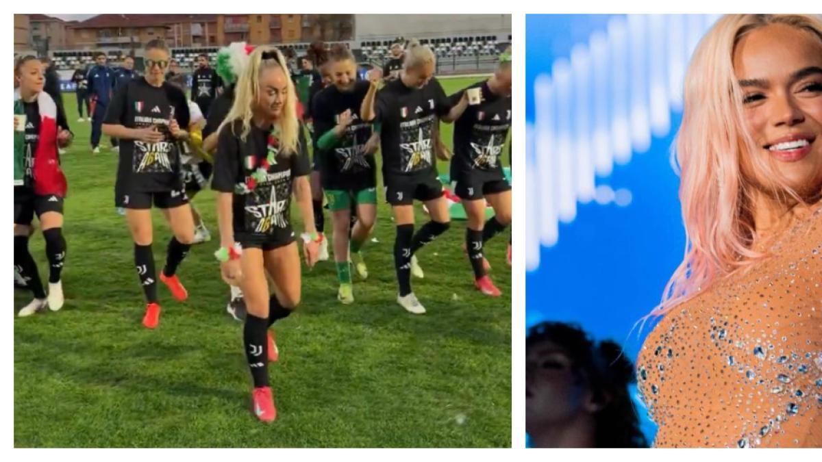 Juventus femenino gana título y celebra al ritmo de Karol G: 'Si antes te hubiera conocido'