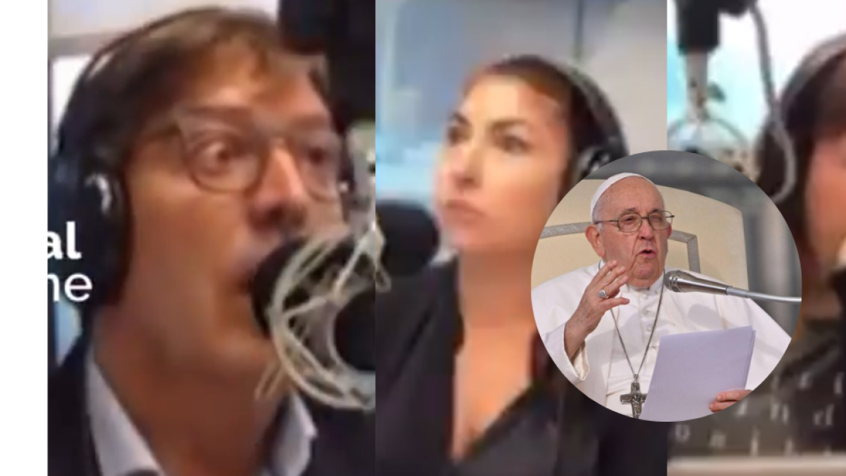 Sorpresiva reacción de periodista en vivo que llamaron para hablar del papa Francisco y no sabía que había muerto