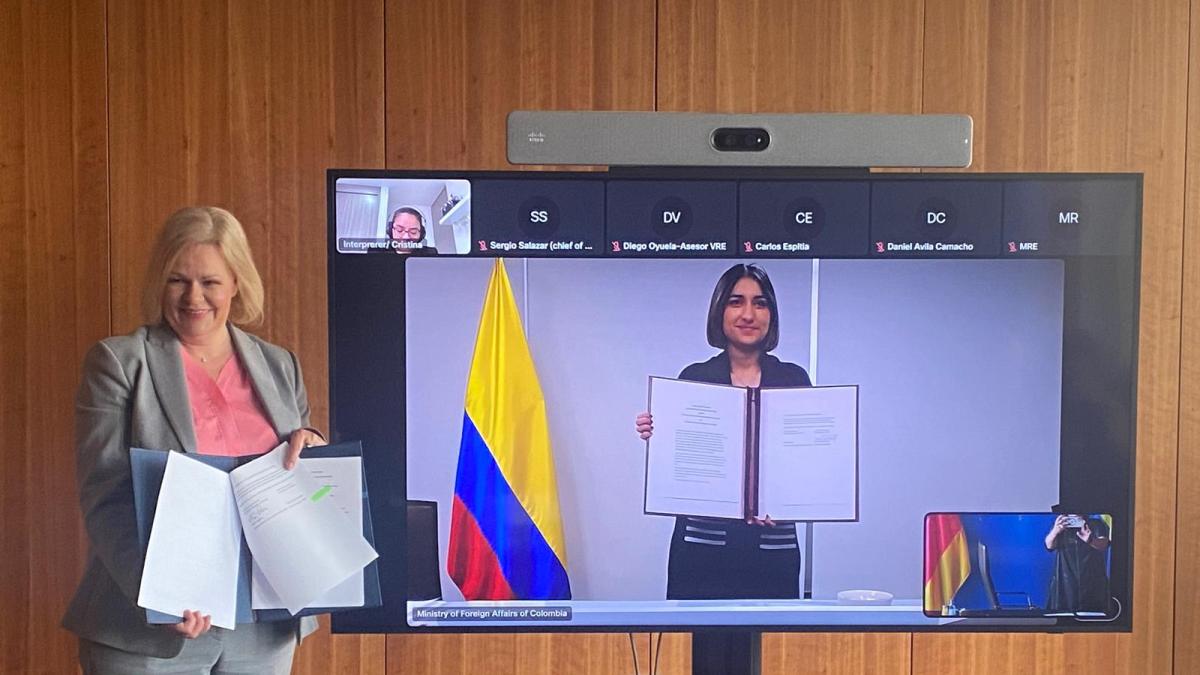 Colombia y Alemania firmaron declaración de intenciones sobre migración: ¿adiós a posible reimposición del visado?