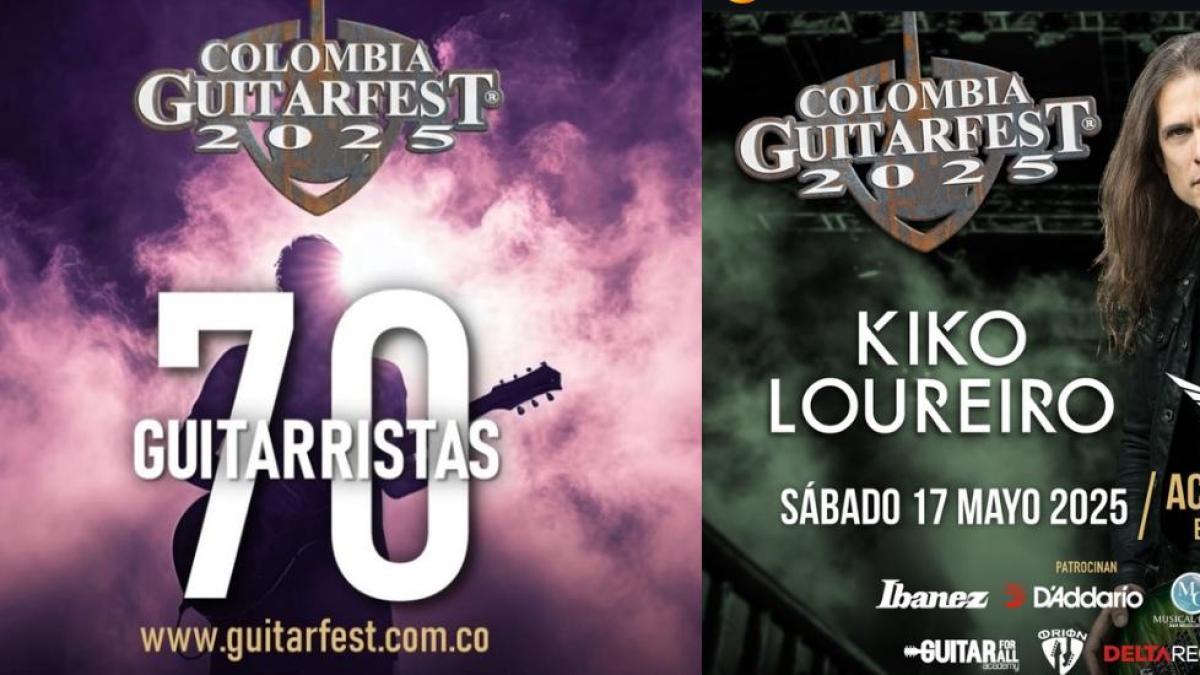 Se viene el Guitar Fest Colombia con Kiko Loureiro