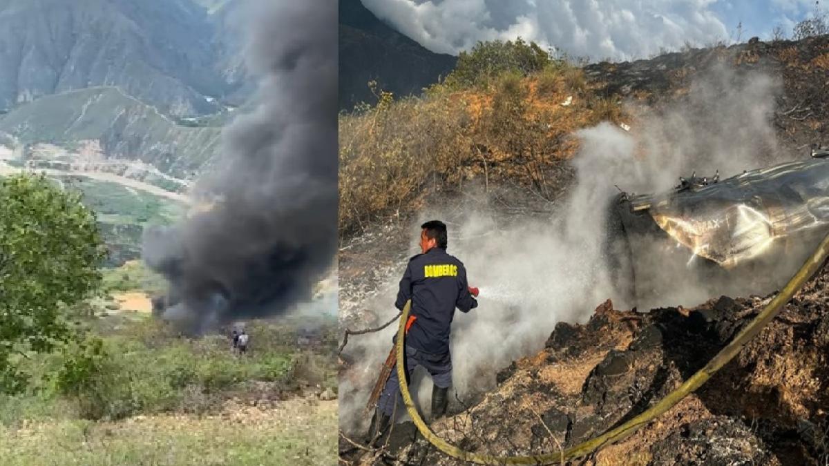 Graban accidente cuando camión cayó al abismo del Cañón del Chicamocha: conductor murió y fue identificado