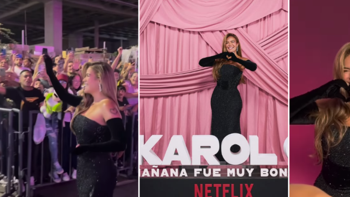 Tras meses sin ser vista en público, Karol G reapareció en el lanzamiento de 'Mañana fue muy bonito': así se vivió