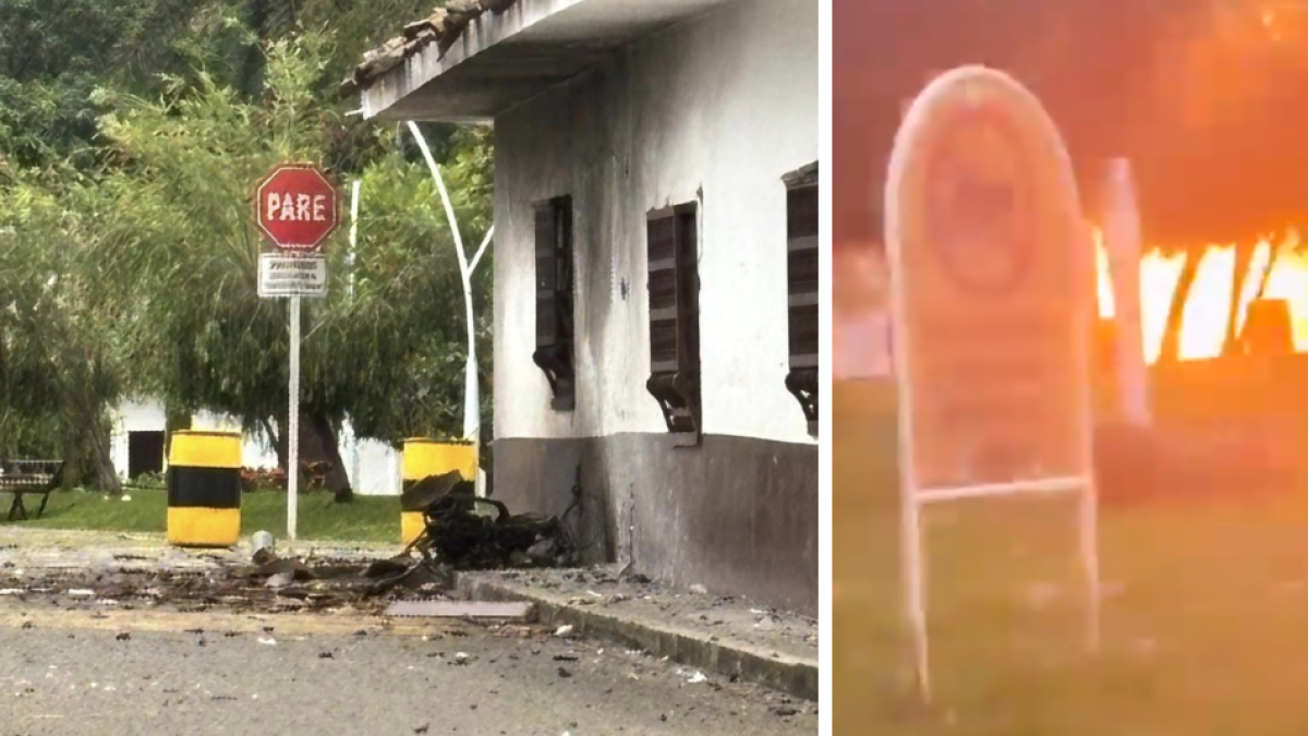 Reportan explosión de motobomba y hostigamientos contra la estación de Policía de Caloto, Cauca