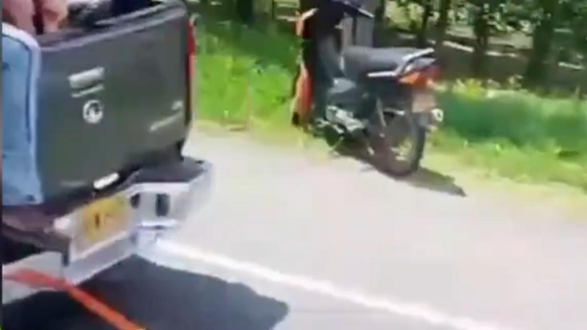 ¡Indignante! | Autoridades investigan vehículo que habría arrastrado a una vaca, tras accidente en vía de Palmira