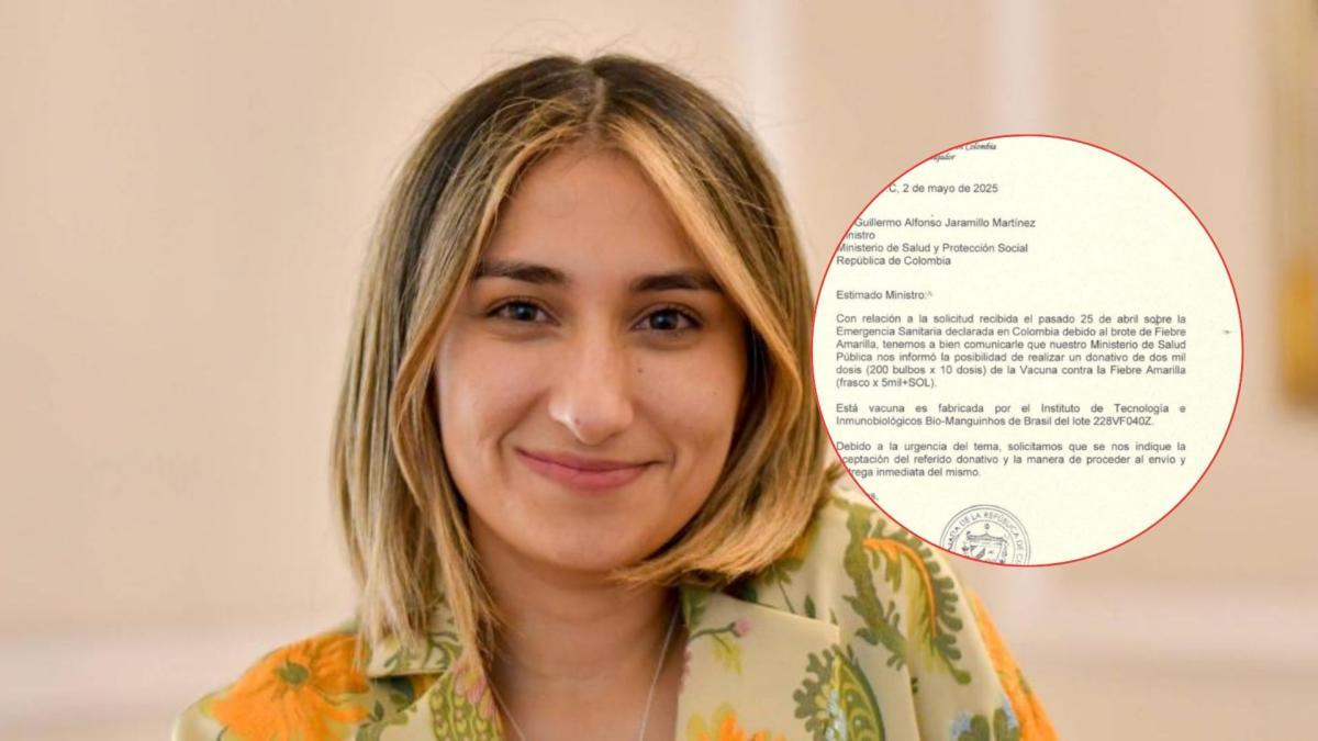 Cuba dona a Colombia 2.000 dosis de vacunas contra la fiebre amarilla: canciller Laura Sarabia lo agradeció