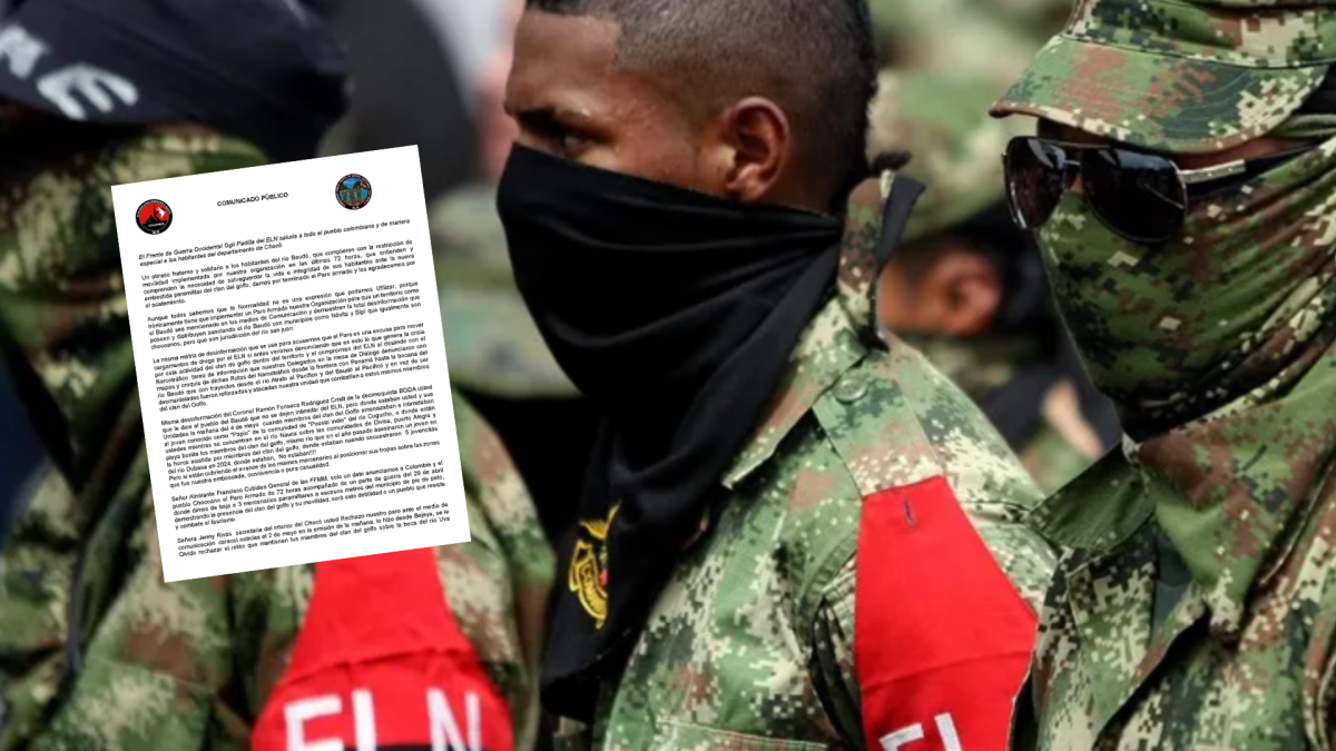 Se levantó paro armado del Eln en el Chocó tras tres días; 32.000 personas de la región se habrían visto afectadas