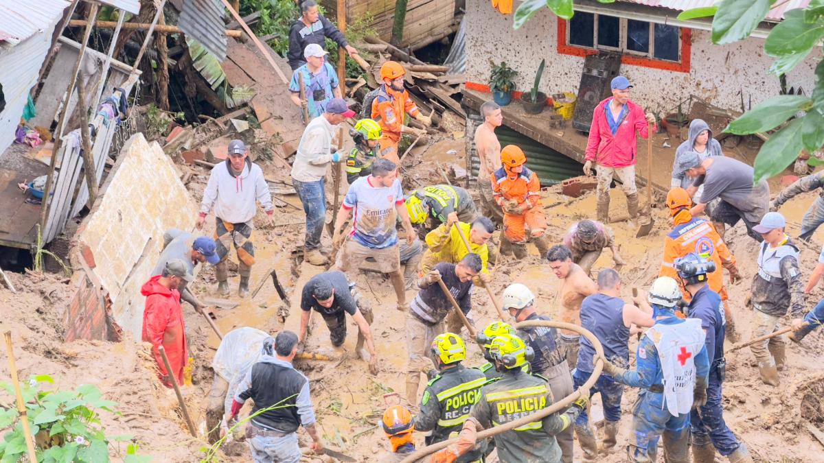 Dos adultos mayores fallecieron en un deslizamiento que arrasó su vivienda en Dosquebradas, Risaralda