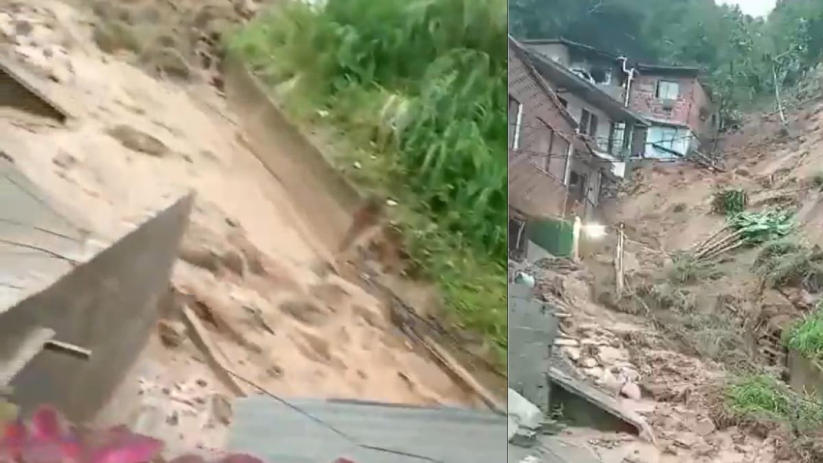 Los videos y fotos del gigante deslizamiento en Sabaneta, Antioquia, que deja al menos 5 muertos y2 desaparecidos