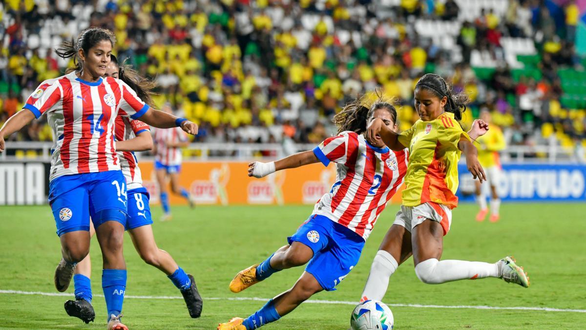 Colombia logró una angustiosa clasificación a la fase final del Suramericano femenino Sub-17