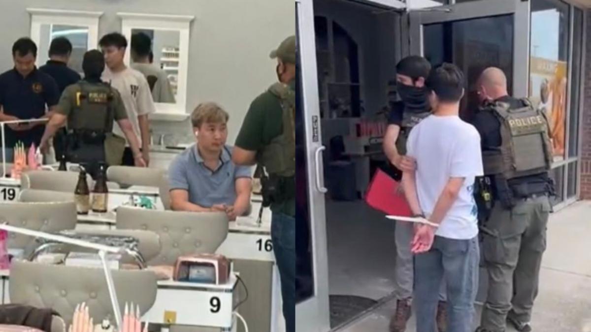 Una visita al salón de uñas terminó en redada: ICE detuvo a 12 personas frente a todos los clientes