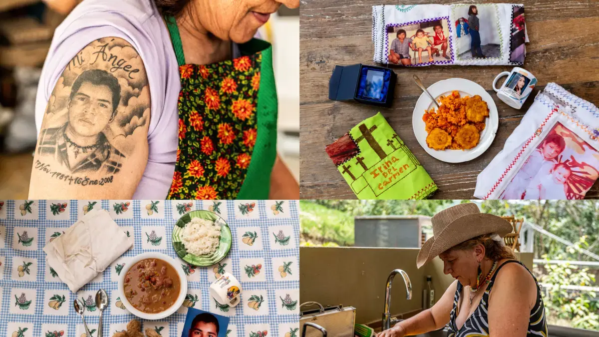 Madres de falsos positivos de Colombia hacen parte del libro 'Para El Alma', un compilado de relatos que mezcla la sazón y memoria de un país