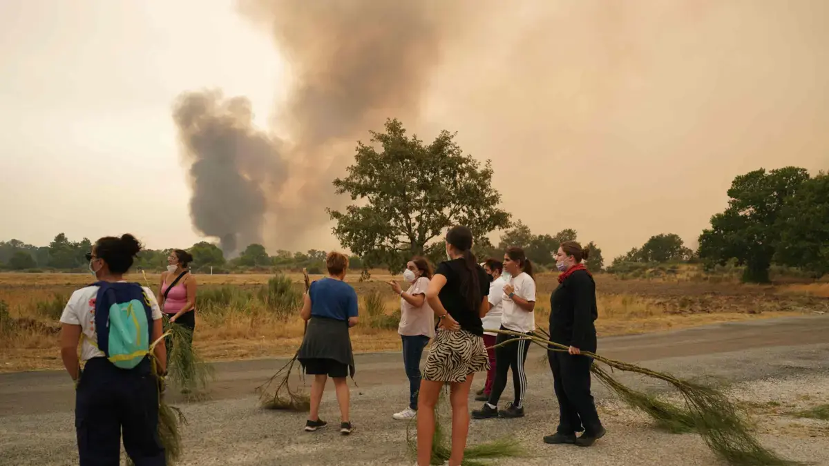 España consumida por incendios forestales en el noroeste y el oeste