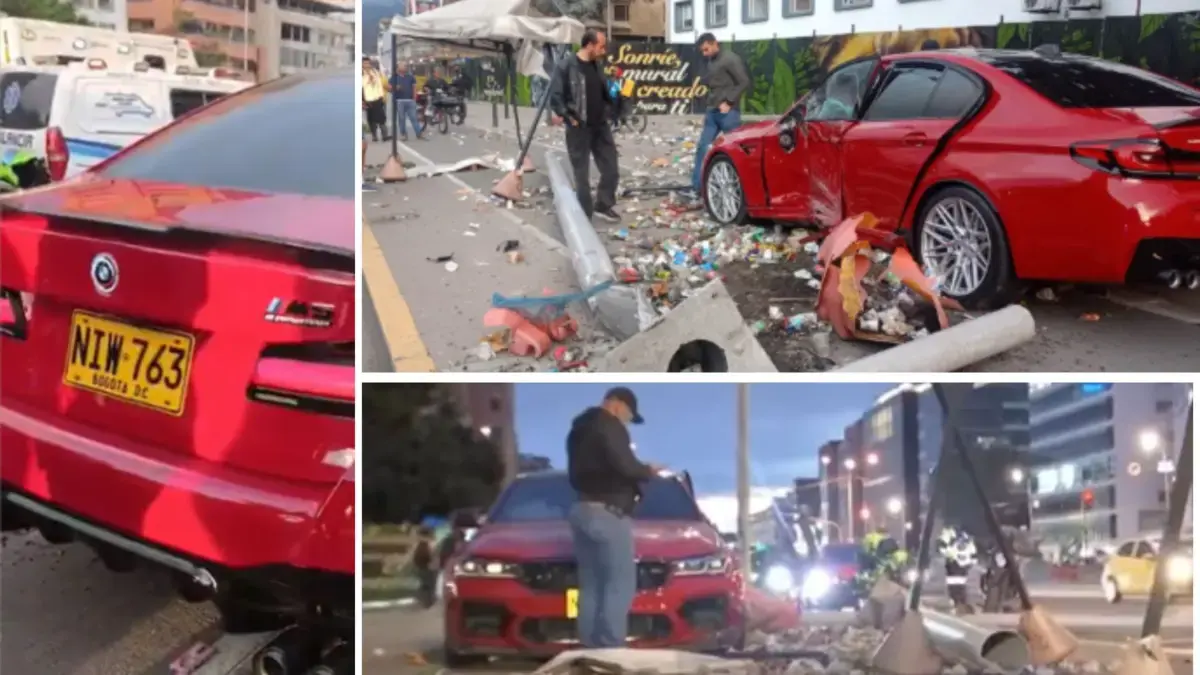 Bogotá: estos son los dueños del carro de alta gama que se estrelló violentamente en la Calle 100 con 18 y dejó a una joven herida