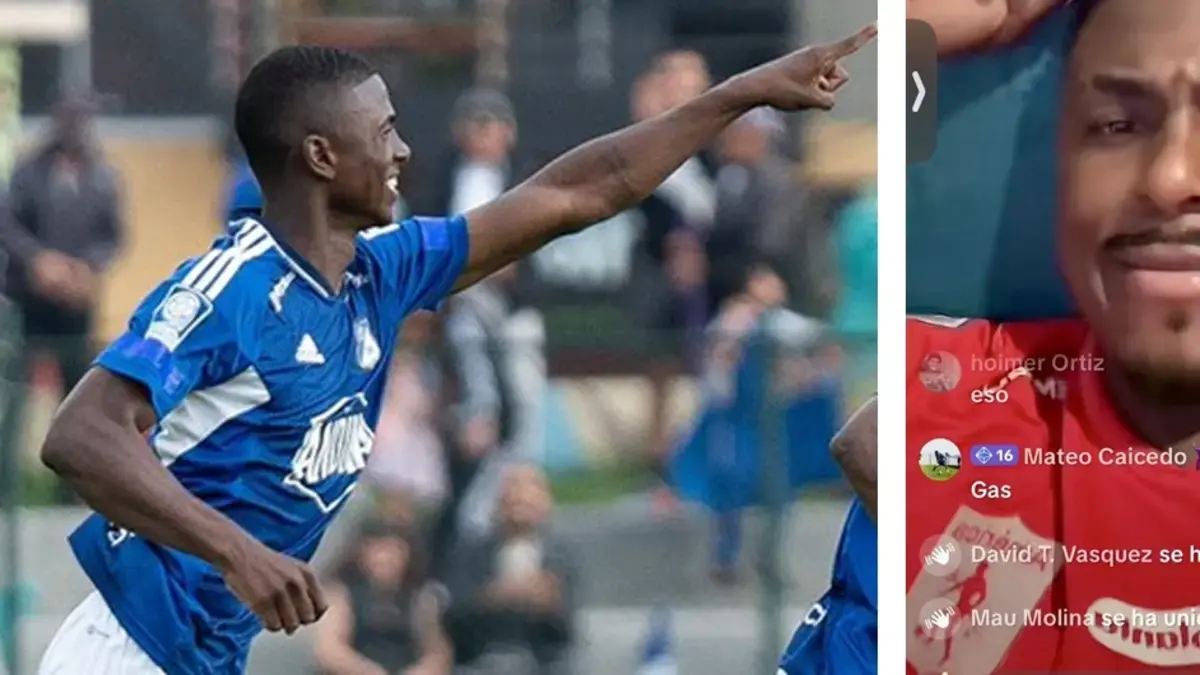 Neiser Villarreal dio la cara: se disculpó con hinchas de Millonarios por salir en TikTok con la camiseta del América y dijo que el club lo sancionó