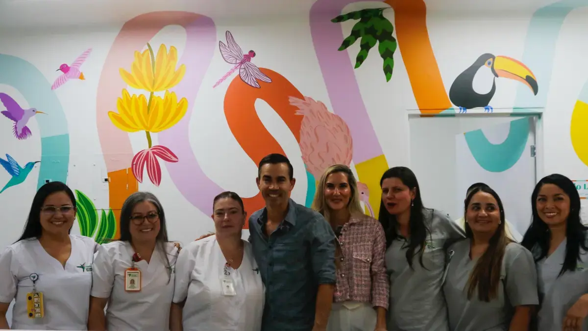 El Hospital San Vicente presentó su renovado servicio de quimioterapia infantil gracias a millonaria donación del golfista Camilo Villegas y su esposa