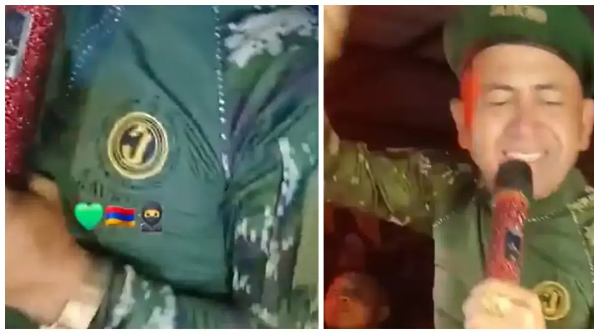 Polémica en redes sociales por contenido en TikTok de presuntos guerrilleros colombianos en fiestas y exhibiendo su estilo de vida