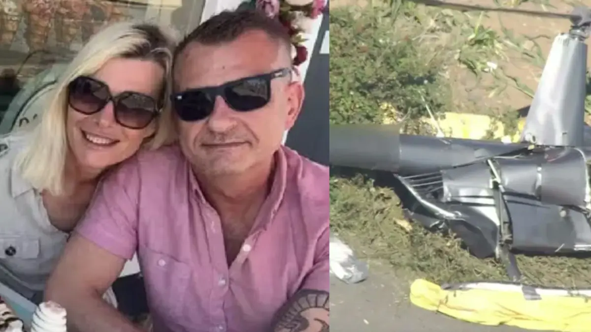Paseo terminó en tragedia | Pareja murió en un accidente en helicóptero que su hija le había regalado por cumpleaños: 'Estamos desconsolados'