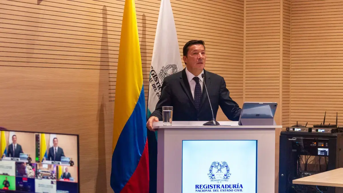 Registrador Hernán Penagos defiende integridad del proceso electoral con miras a 2026: 'El voto físico es la garantía'