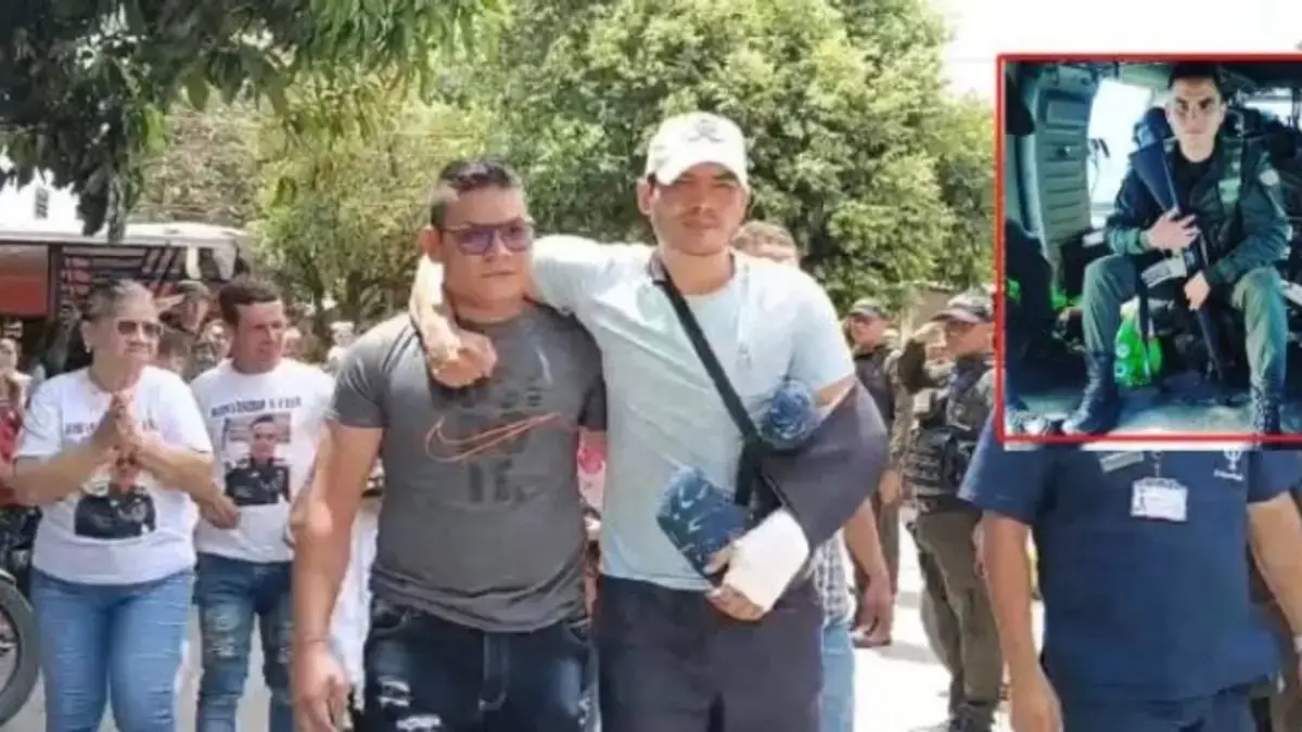 Patrullero sobreviviente relata el 'milagro' que lo salvó en el ataque al helicóptero de la Policía en Amalfi, Antioquia