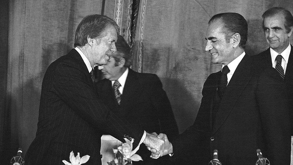 El presidente estadounidense Jimmy Carter celebró con una visita de estado a Teherán la llegada del año 1978.