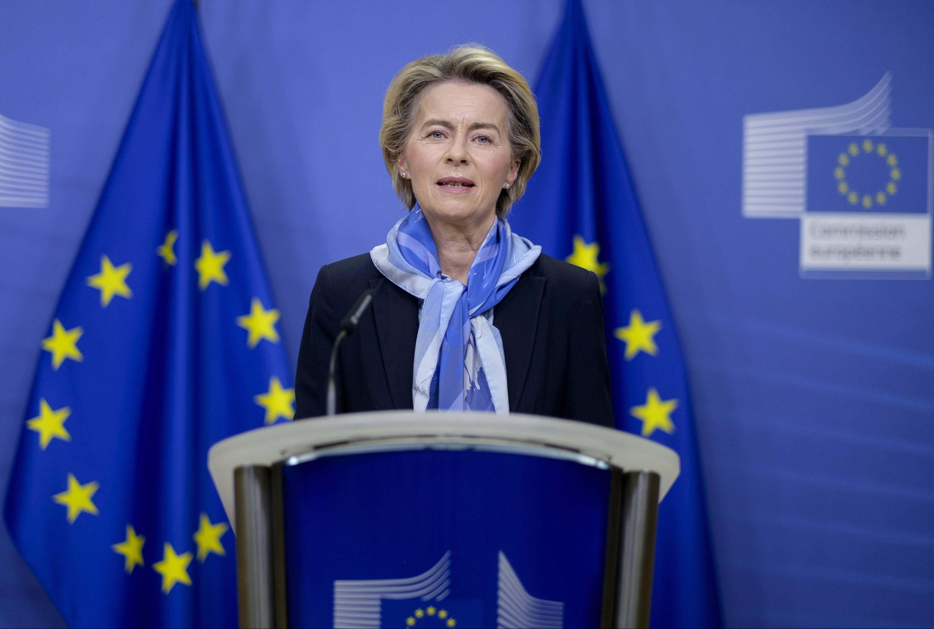 La presidenta de la Comisión Europea, Ursula von der Leyen.