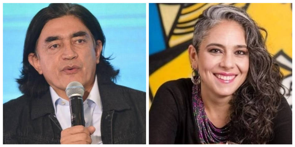 Gustavo Bolivar y María José Pizarro.