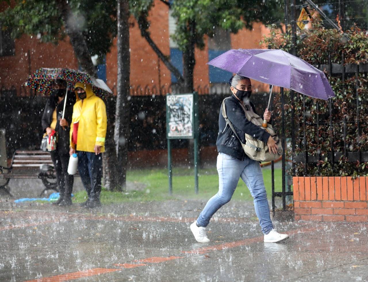 Lluvias en el Sector de Salitre, en Bogotá.