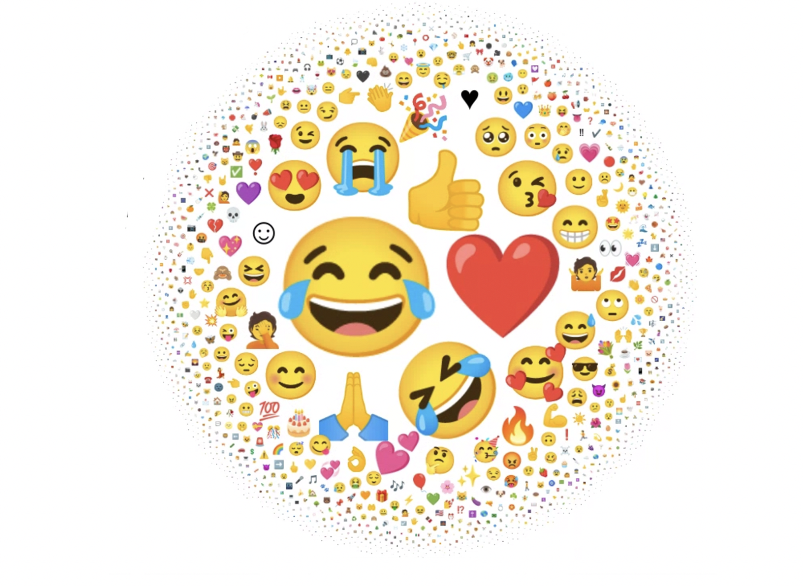 Die am häufigsten verwendeten Emojis und Emoticons des Jahres 2021.