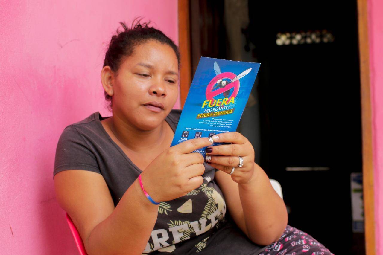 La estrategia de prevención se realiza casa a casa.
