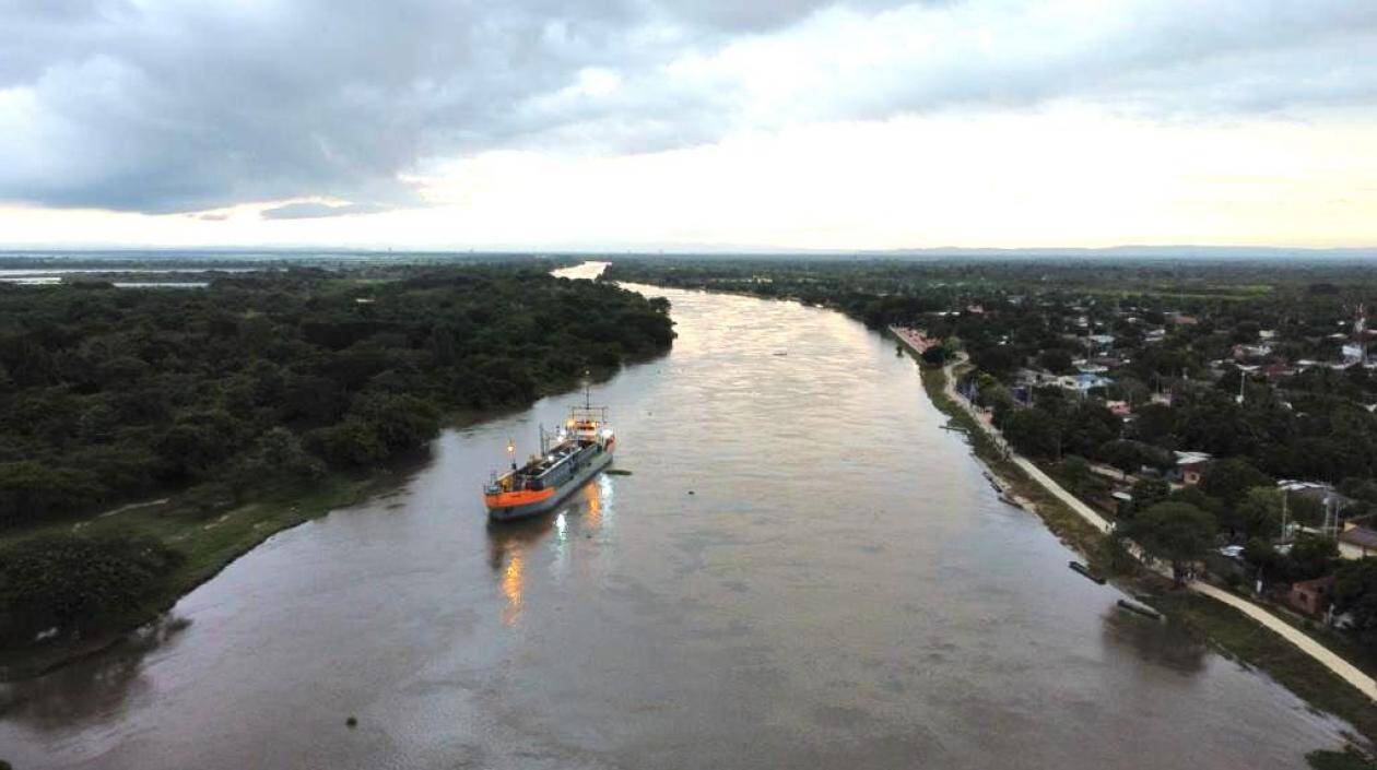 El Canal del Dique Tiene una longitud total de 115,5 Kilómetros.