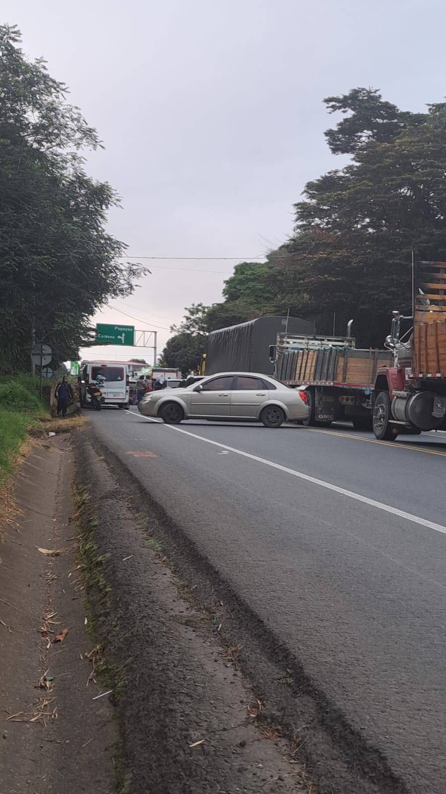 Bloquean Vía Panamericana Entre Cali Y Popayán 3031