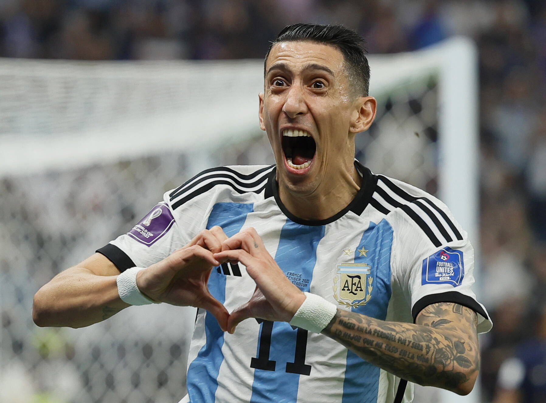 Di Maria tras marcarle a Francia