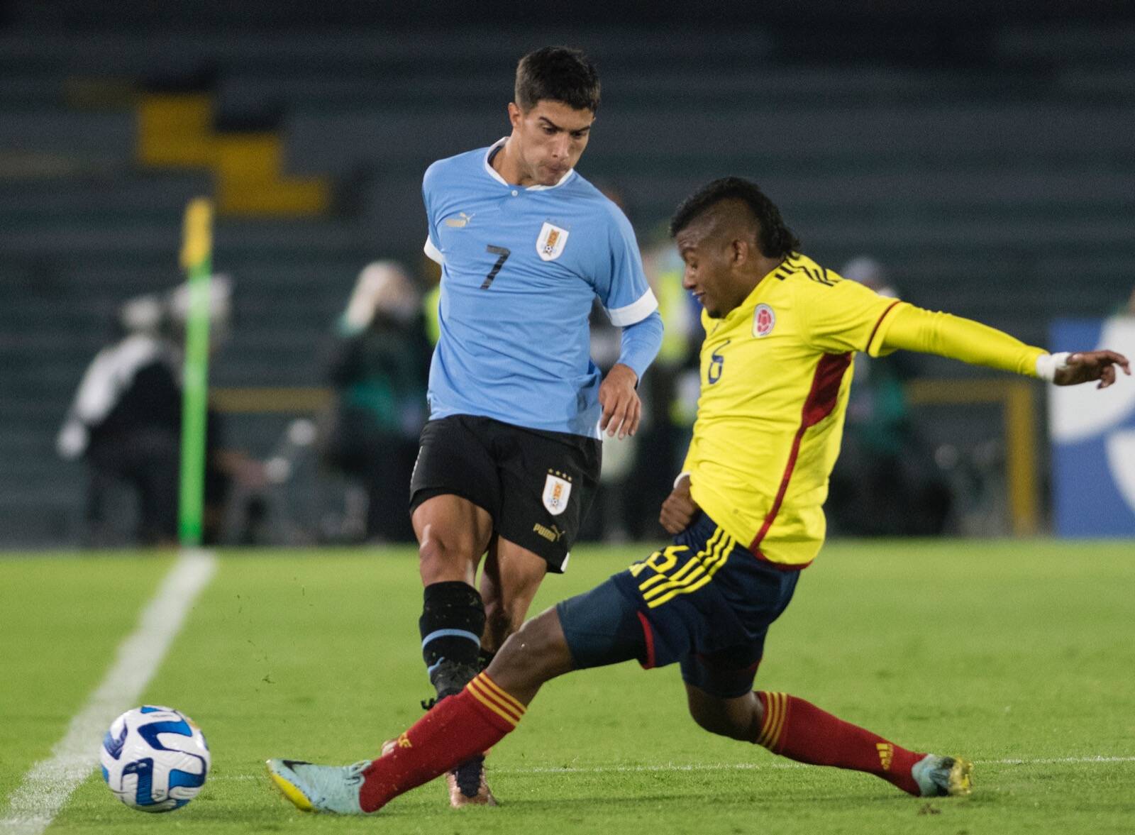 Colombia vs. Uruguay.