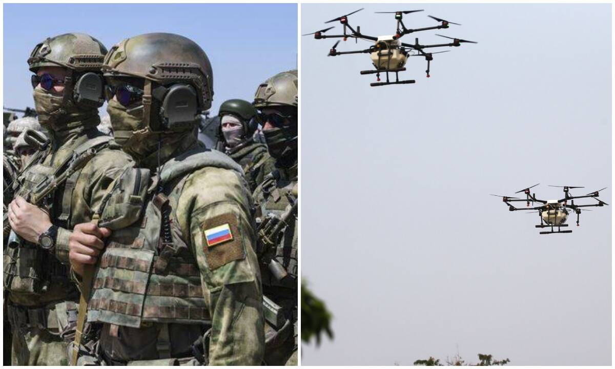 En el video se puede ver a los militares intentando escapar del letal aparato.