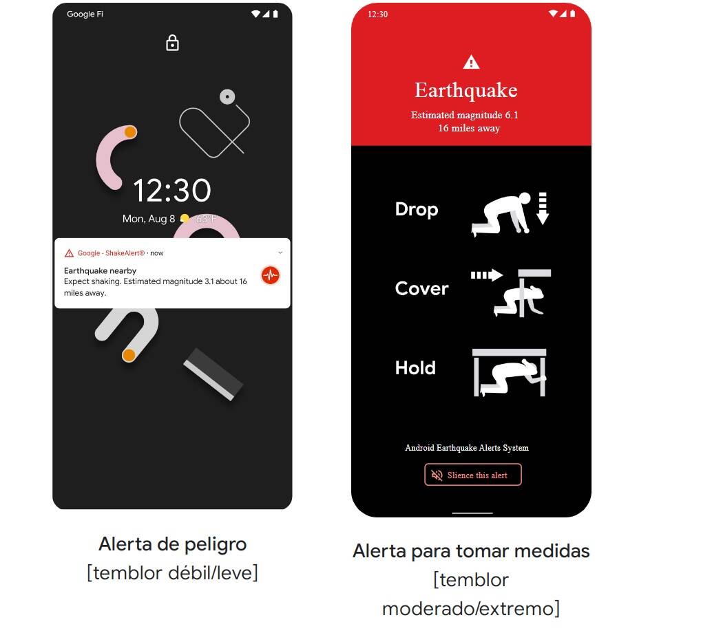 Alerta de Sismos en Google