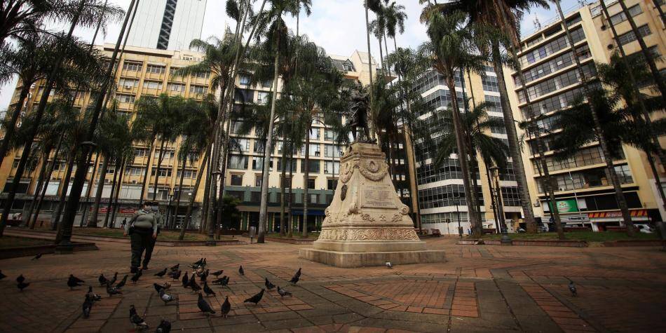 Plaza de Cayzedo, en el centro de Cali.