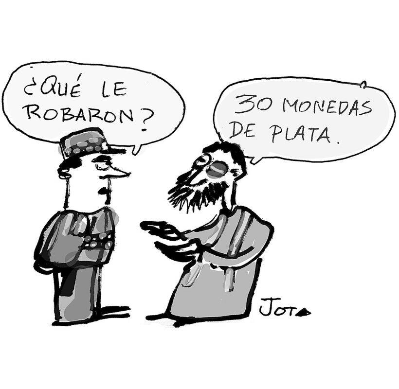 Percepción de inseguridad - Caricatura de Jota