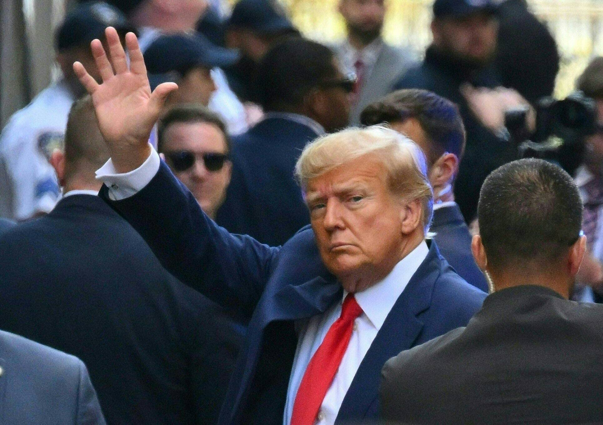 El expresidente Donald Trump fue imputado por 34 cargos de falsificación de registros comerciales.