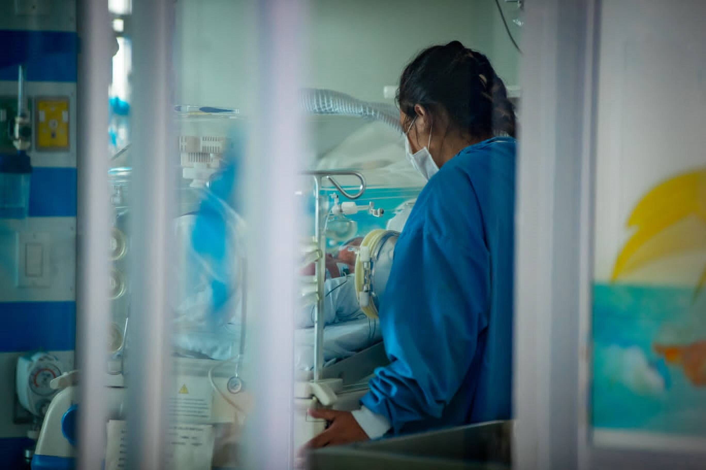 En el Hospital de Meissen hay 122 camas nuevas, de las cuales 20 corresponden a unidades de cuidados intensivos y cuidados intermedios pediátricos.